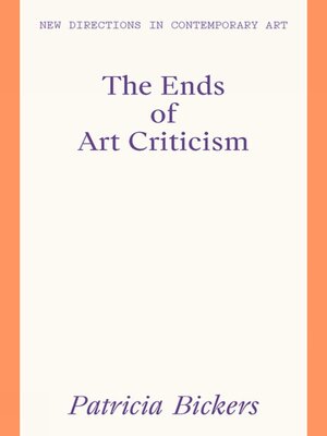 cover image of The Ends of Art Criticism